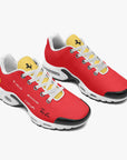 Side view of Ferrari Scuderia custom sneaker - f1 sneakers, motorsports footwear, race day sneakers