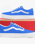 Volt Lows - Custom canvas low-top sneakers with a unique color way inspired by motorsports heritage. Lightweight and stylish for everyday wear.
