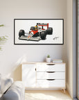 Ayrton Senna Framed Canvas