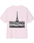 Rear view of Tour de Vitesse Tee in Pink
– premium F1 streetwear, motorsport lifestyle clothing