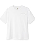 Made You Look white tee, front with small chest text