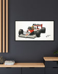 Ayrton Senna Framed Canvas