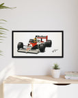Ayrton Senna Framed Canvas