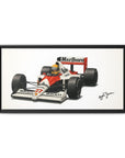 Ayrton Senna Framed Canvas