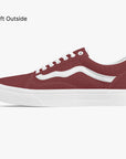 view of Rosso Lows sneakers - featuring durable canvas construction and a bold, one-of-a-kind color scheme.
