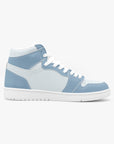 Baby Blue's - Custom high-top sneakers inspired by the classic Air Jordan 1 silhouette. Premium leather construction with a bold, unique colorway.