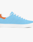 Gulf Racing leather sneakers inspired by classic motorsports heritage. Designed for unisex wear with a sleek, custom look.