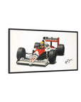 Ayrton Senna Framed Canvas