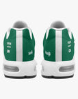 Rear view of Eddie Jordan 191 custom sneaker - f1 sneakers, motorsports footwear, race day sneakers