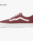 view of Rosso Lows sneakers - featuring durable canvas construction and a bold, one-of-a-kind color scheme.
