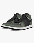 Zebras - Custom high-top sneakers inspired by the classic Air Jordan 1 silhouette. Premium leather construction with a bold, unique colorway.