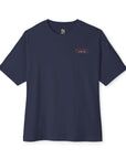 1965 Monaco Grand Prix tee in navy, front with small chest logo