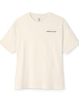 Made You Look cream tee, front with small chest text