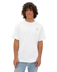Model wearing Ferrari Chassis No 1 tee - vintage f1 apparel, motorsports apparel