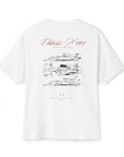 Back of Ferrari Chassis No 1 tee - vintage f1 apparel, motorsports apparel