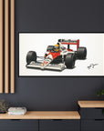 Ayrton Senna Framed Canvas