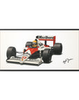 Ayrton Senna Framed Canvas