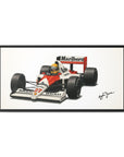 Ayrton Senna Framed Canvas