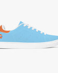 Gulf Racing leather sneakers inspired by classic motorsports heritage. Designed for unisex wear with a sleek, custom look.