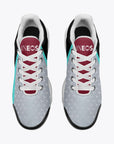 Top view of Mercedes Silver Arrows custom sneaker - f1 sneakers, motorsports footwear, race day sneakers