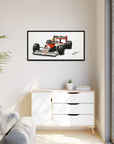 Ayrton Senna Framed Canvas