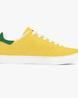 Brazil Low leather sneakers inspired by Ayrton Senna and classic motorsports heritage. Designed for unisex wear with a sleek, custom look.