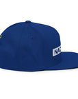 Side view of the Nacional snapback hat, featuring premium embroidery and a timeless motorsport aesthetic.