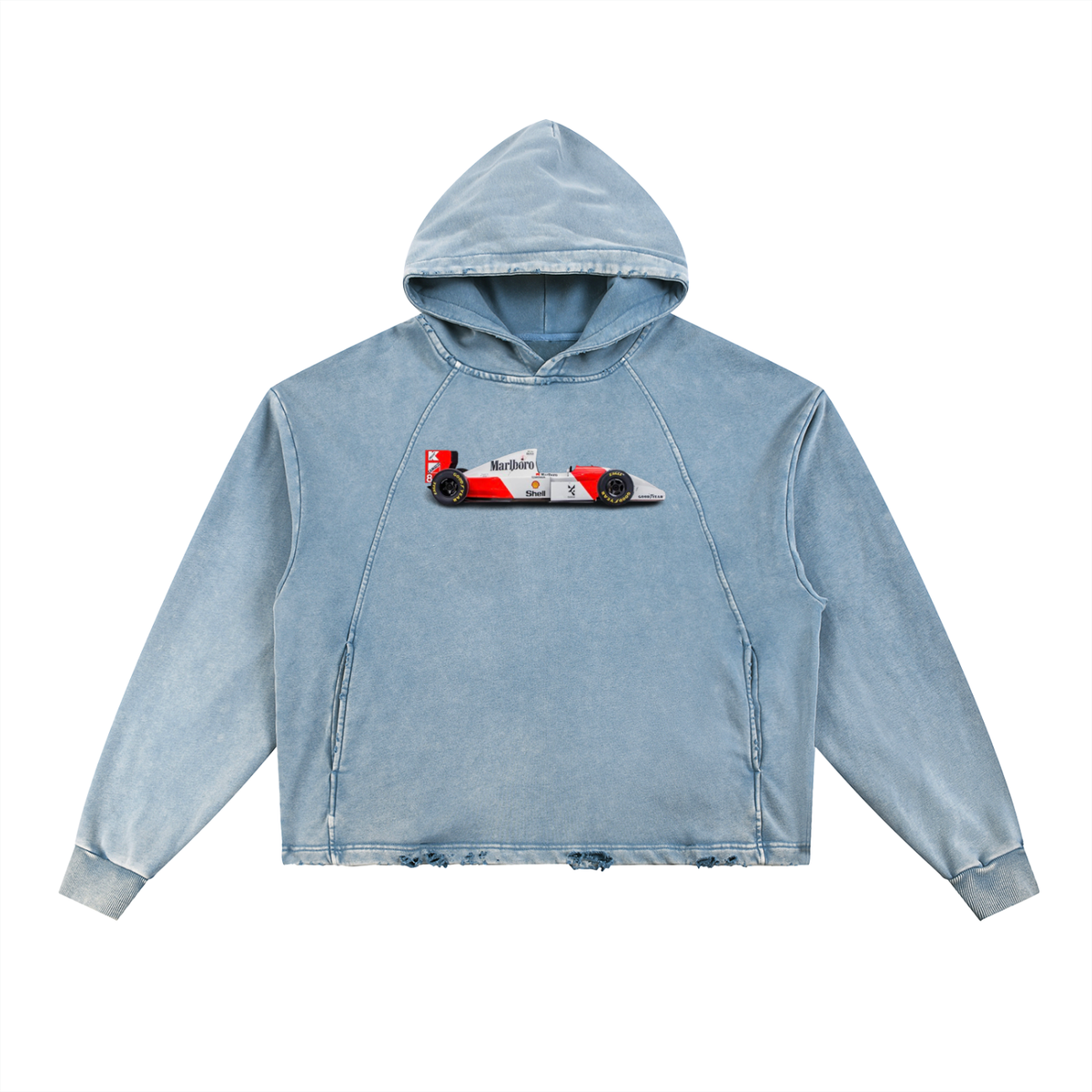 1993 McLaren MP4/8A Chassis No. 6 Vintage-Washed Hoodie – Sinclair