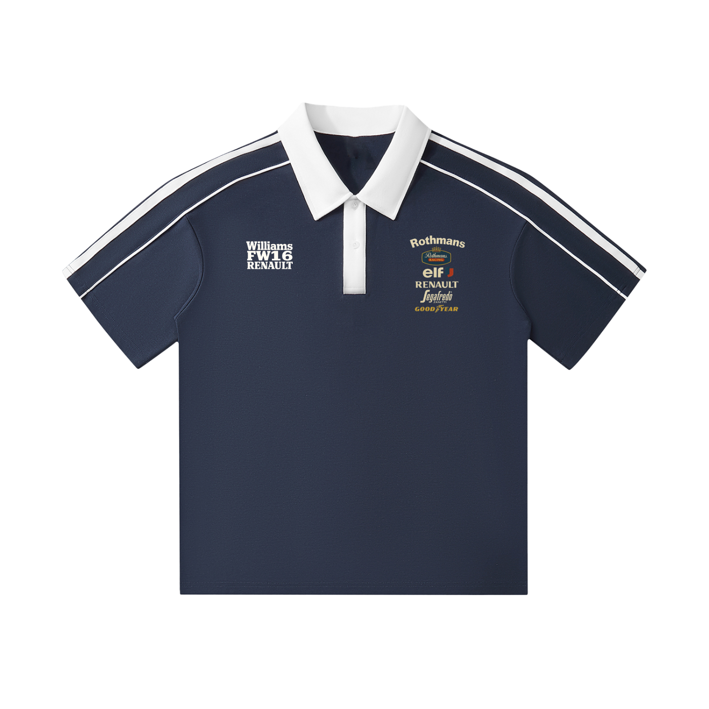 F1 apparel featuring motorsports-inspired designs – vintage racing graphics