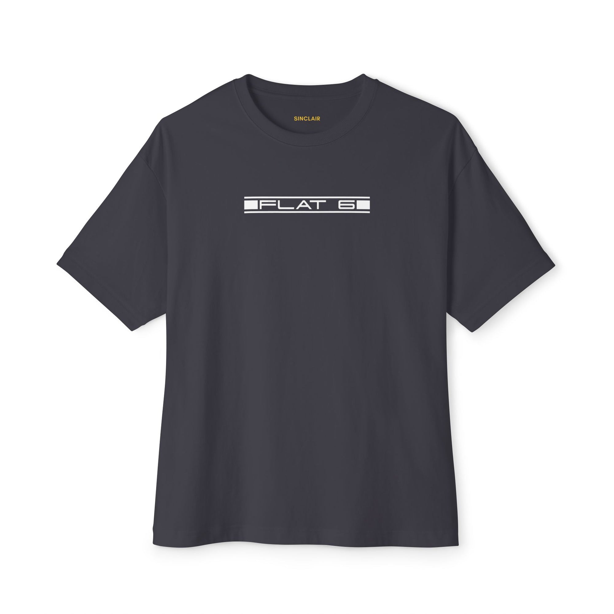 Front of Flat Six tee - Premium F1 Apparel, Motorsports Shirt, Vintage Porsche 