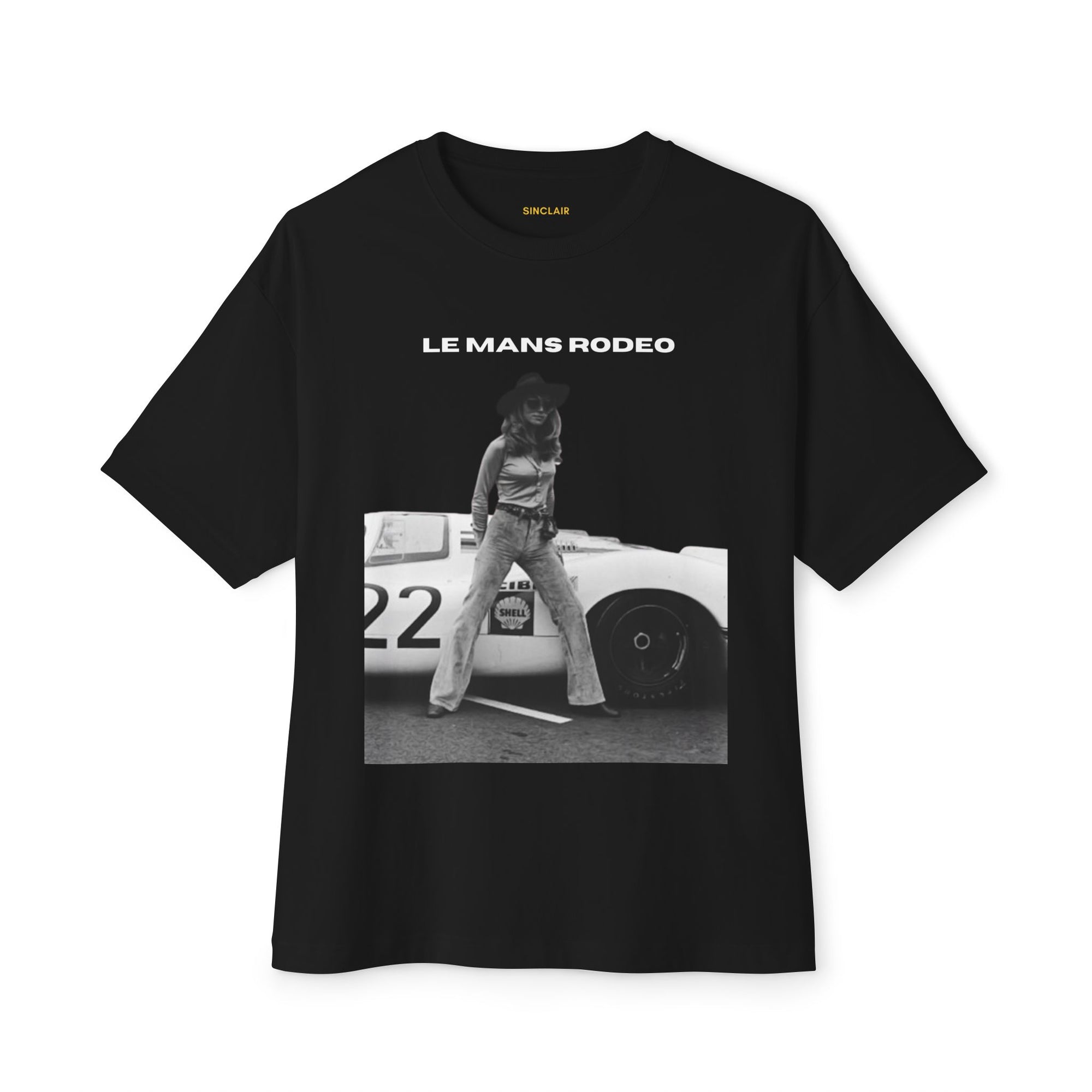 Front of The Le Mans Rodeo Tee - vintage motorsports tee, f1 apparel, premium race car tee