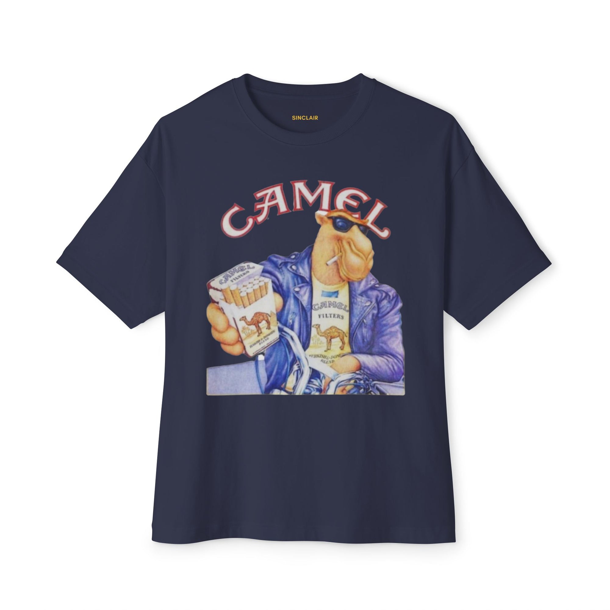 Front view of the Vintage Camel Tee - Premium Vintage Shirt, F1 Apparel, Racing Heritage