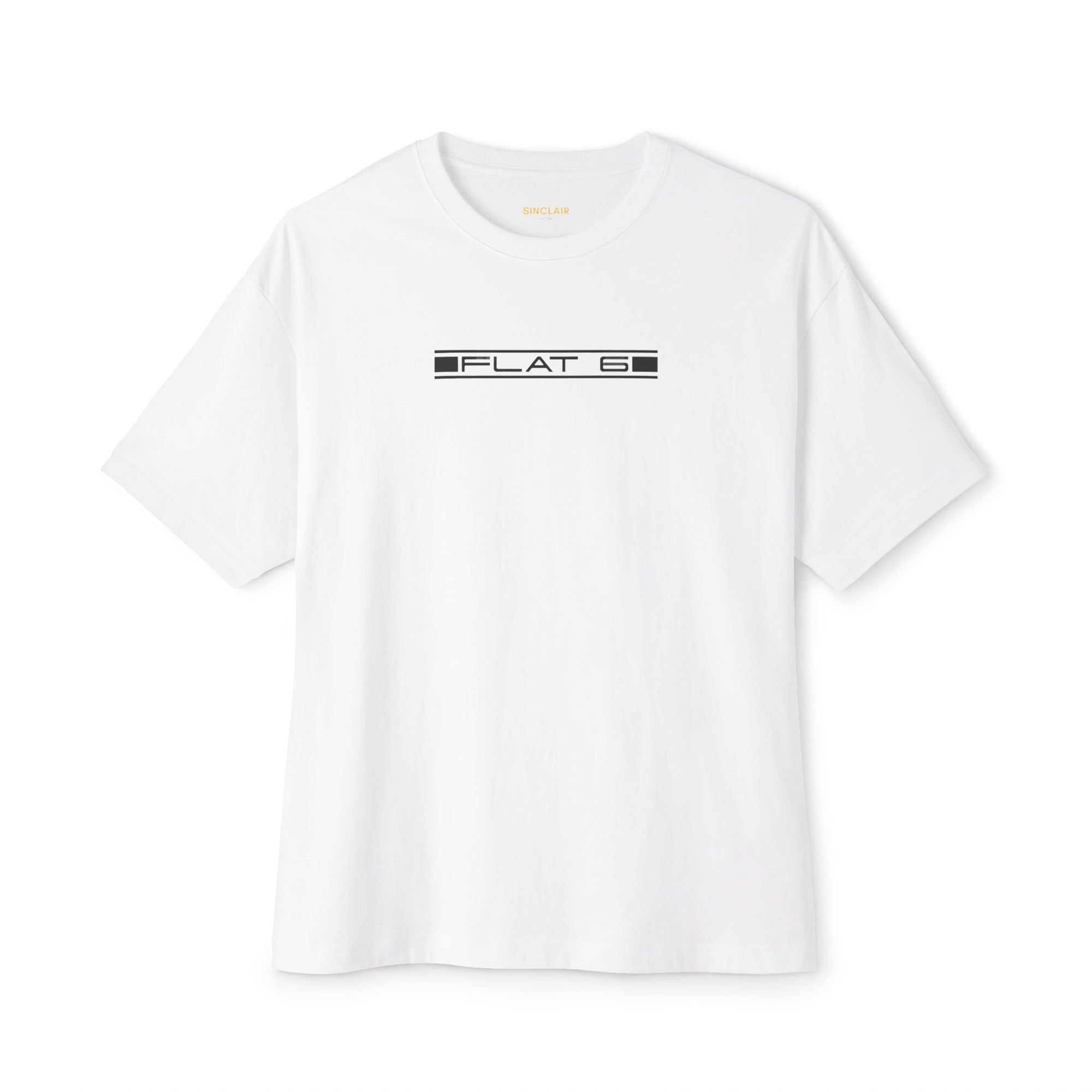 Front of Flat Six tee - Premium F1 Apparel, Motorsports Shirt, Vintage Porsche 
