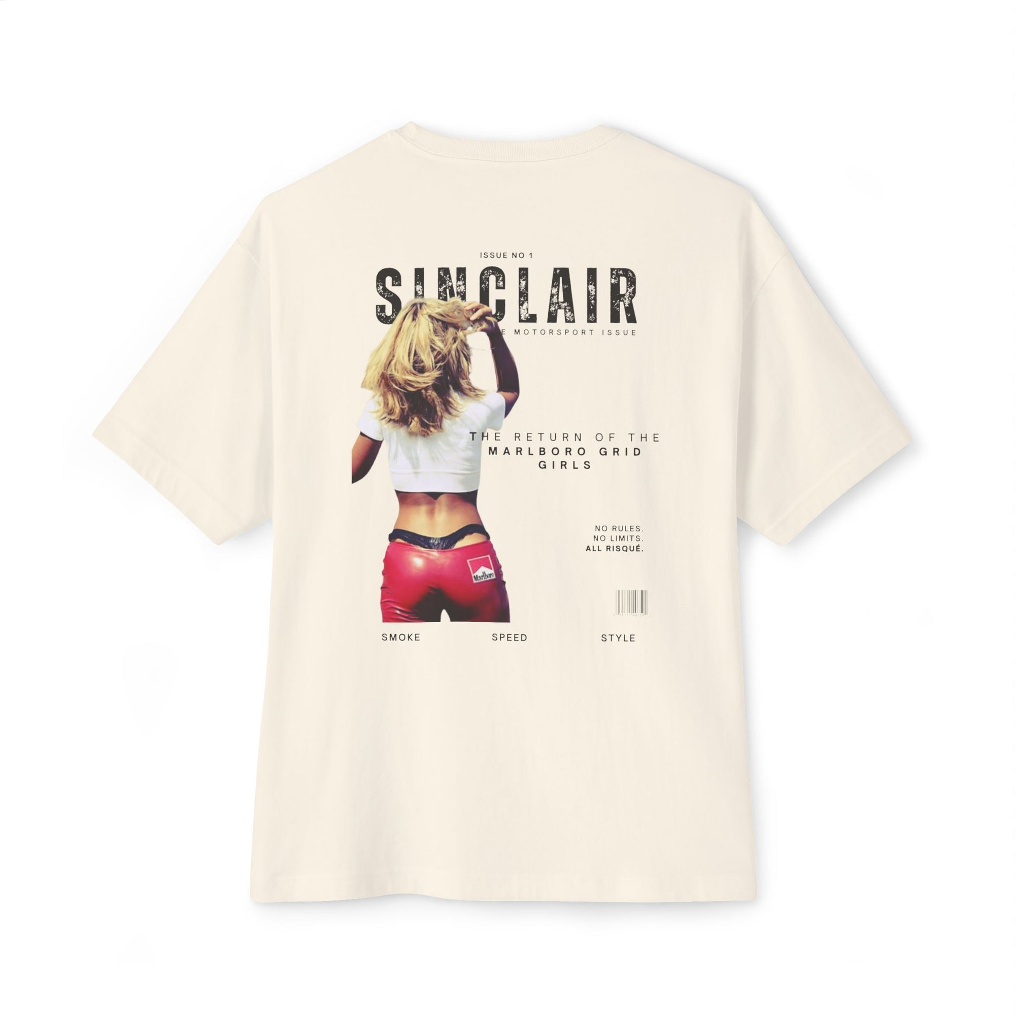 Rear view of Marlboro Grid Girls Tee  – Formula 1 fashion, racing lifestyle tee