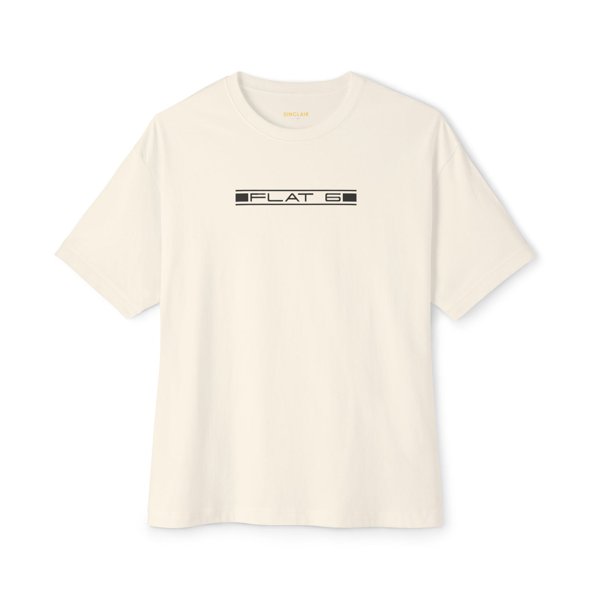 Front of Flat Six tee - Premium F1 Apparel, Motorsports Shirt, Vintage Porsche 