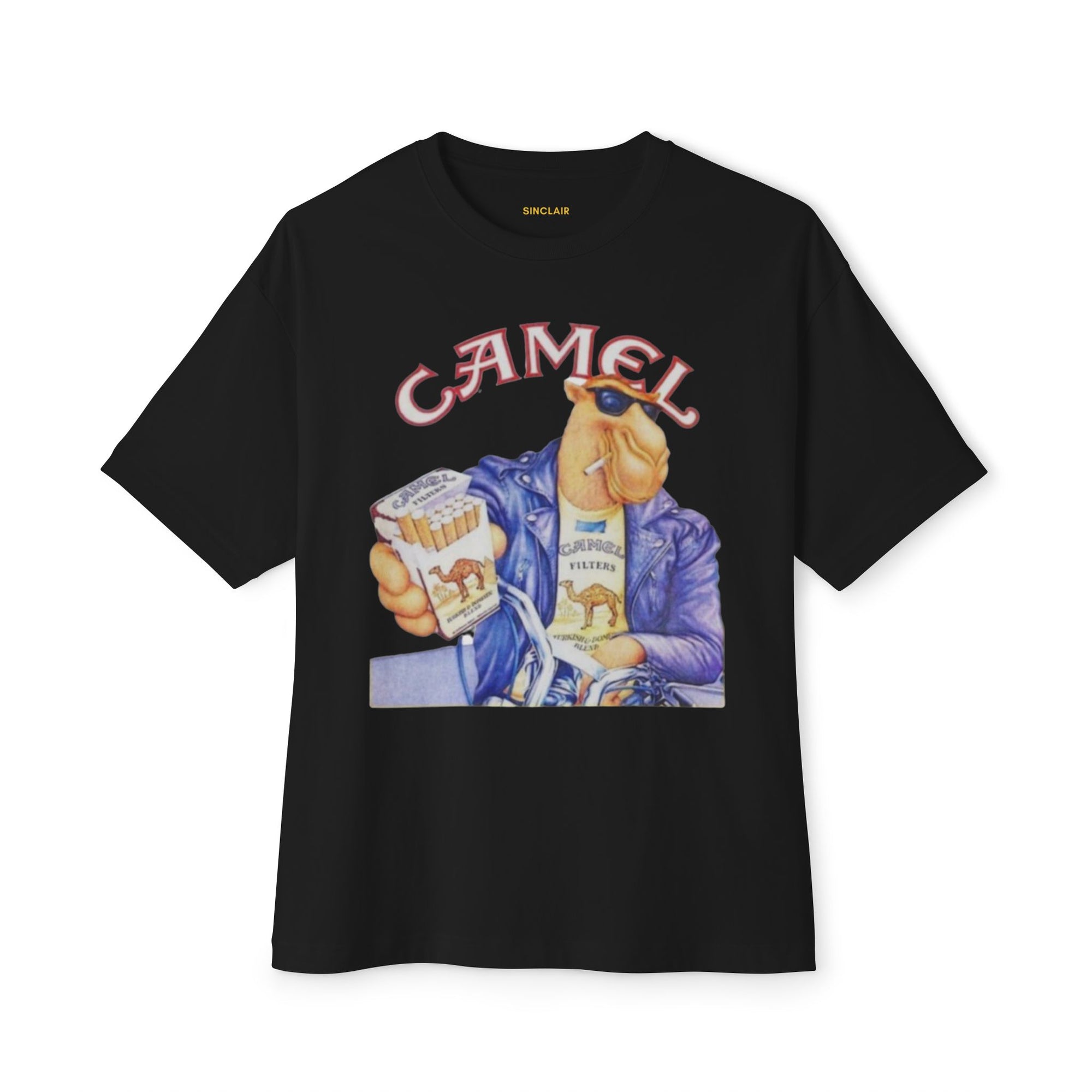 Front view of the Vintage Camel Tee - Premium Vintage Shirt, F1 Apparel, Racing Heritage