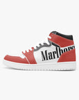 Air Marlboros leather sneakers inspired by classic motorsports heritage. Designed for unisex wear with a sleek, custom look.