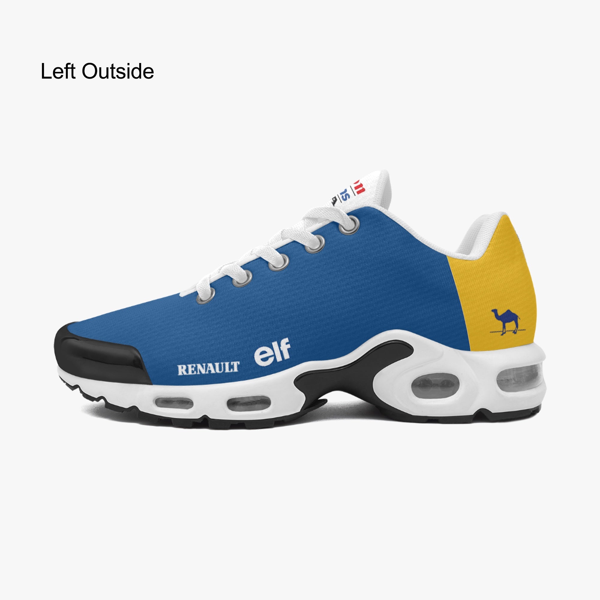 Left side view of Williams WF15 custom sneaker - f1 sneakers, motorsports footwear, race day sneakers