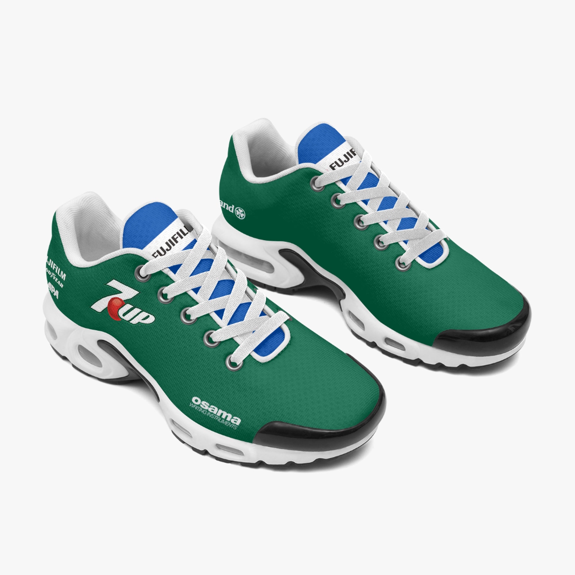 Side view of Eddie Jordan 191 custom sneaker - f1 sneakers, motorsports footwear, race day sneakers